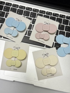 Wer领结蝴蝶结甜美少女心侧边刘海夹2025新款可爱碎发韩系发夹