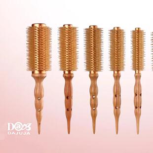 韩国进口dajuja金管白毛猪鬃毛滚梳圆筒滚梳刘海大波浪梨花专用