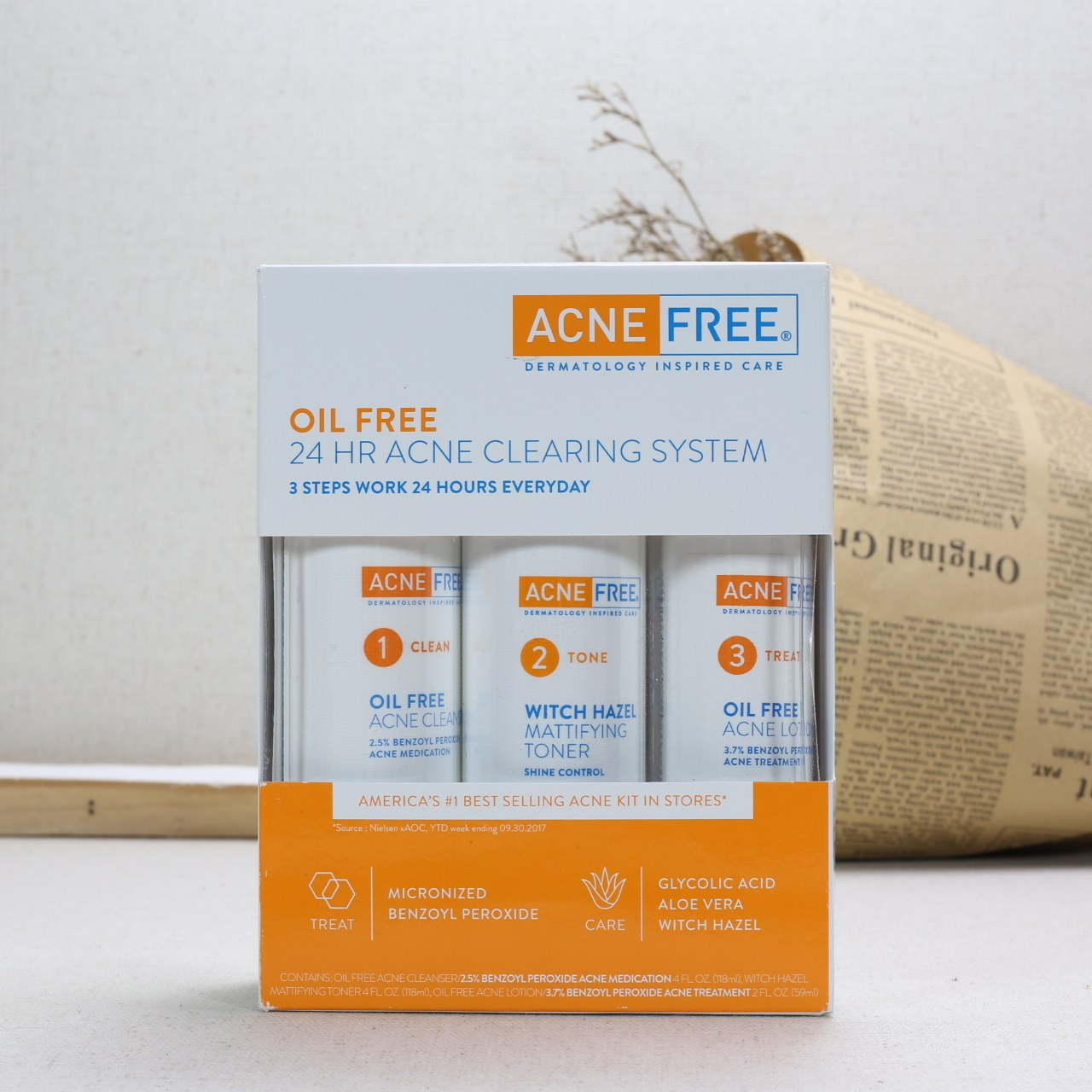 AcneFree面部祛痘黑头护理套装图片
