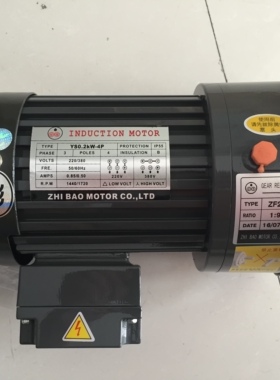 ZF28 1:10 YS0.75KW-4P ZHIBAO MOTOR  电机YS0.4KW-4P ZF28 ZL28