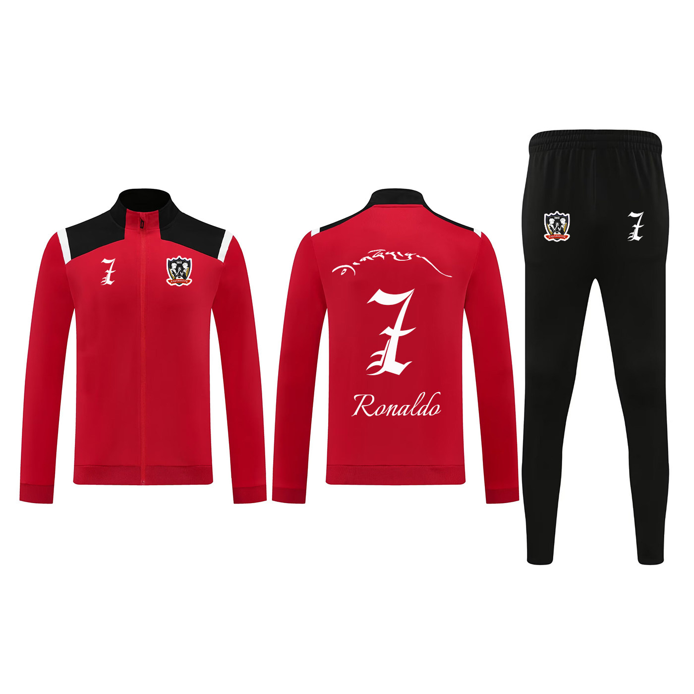 全拉链全开足球训练服长袖外套队服套装男女定制秋冬款运动出场服