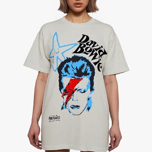 原创DavidBowie大卫鲍伊短袖T恤摇滚印花夏季新品