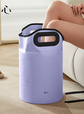 初心泡脚桶折叠加高过小腿家用泡脚袋便携式足浴桶洗脚盆足浴神器