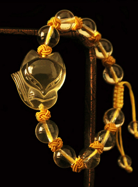 小狐仙手串天然黄水晶