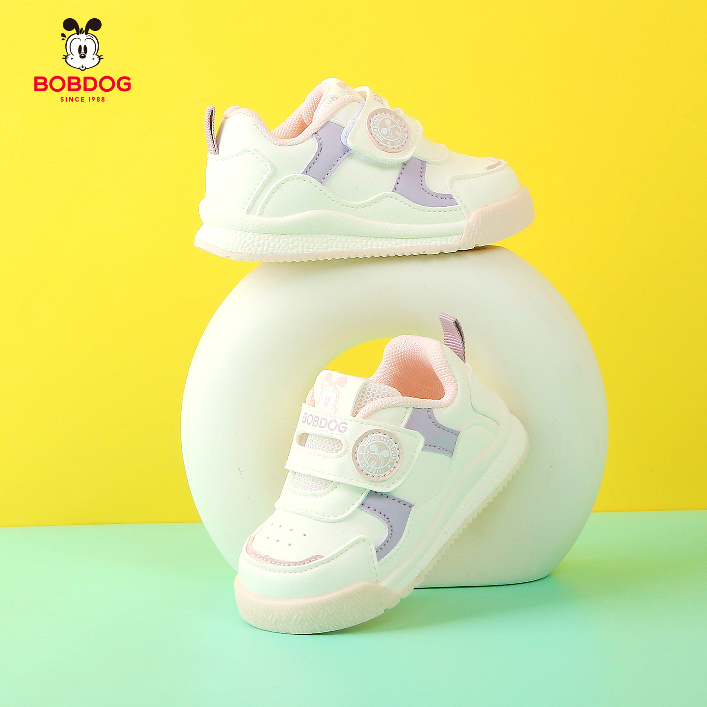 巴布豆宝宝学步鞋春秋男女小白鞋