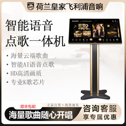 飞利浦CSS3962新款家庭ktv点歌机触摸屏一体机 家用卡拉ok点唱k歌