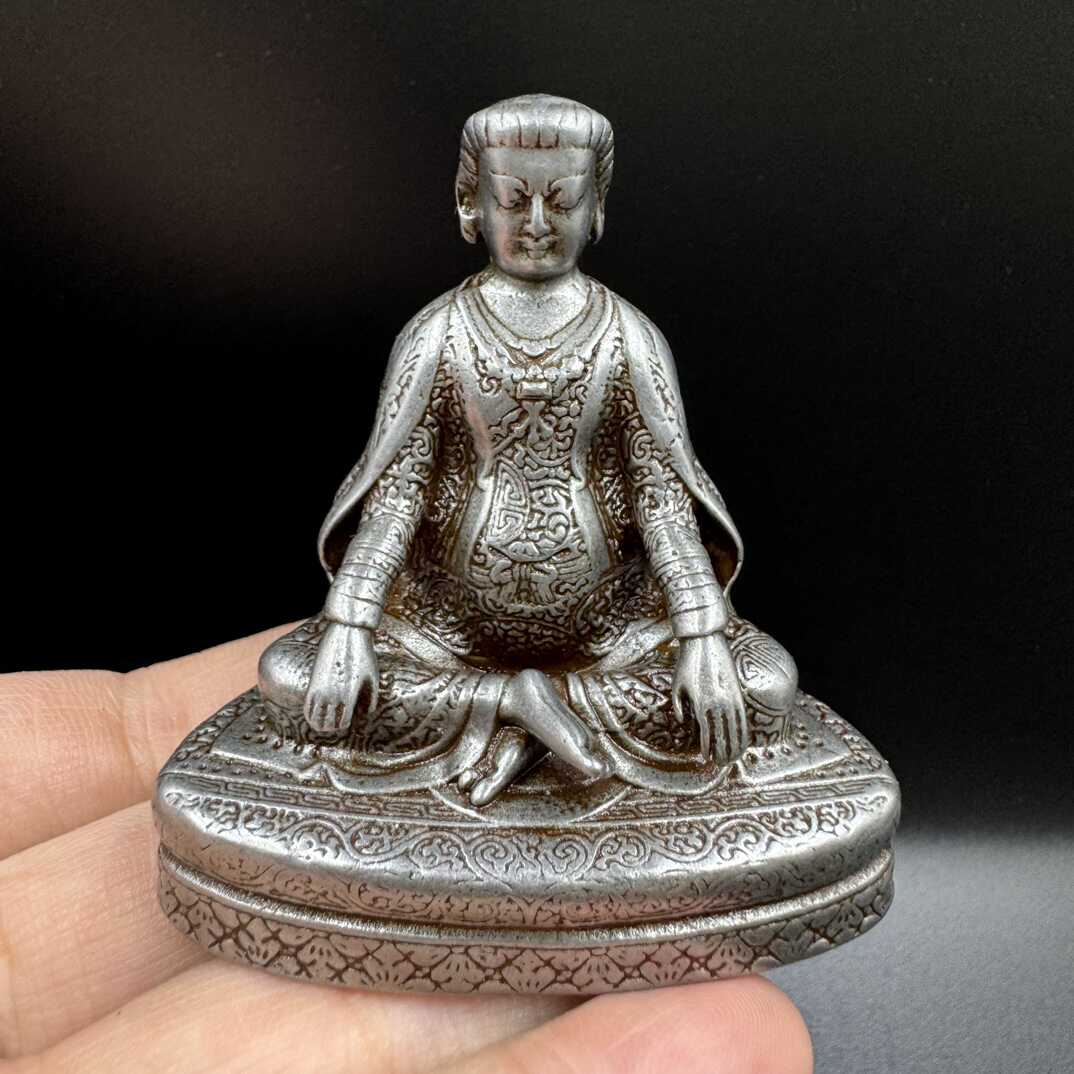 藏式天铁噶举派玛尔巴尊者铜像