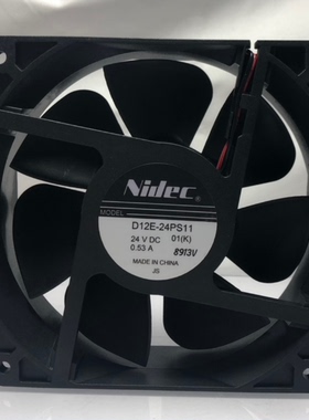 D12E-24PS11 原装正品日本NIDEC 12CM DC24V 0.53A变频器散热风扇