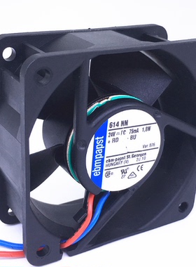 原装德国进口全新 24V 1.8W 6CM 6025 TYP 614NN 变频器散热风扇