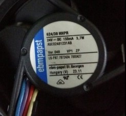 正品德国进口 624/39HHPR 24V变频器3.7W 6CM 6025散热风扇四线