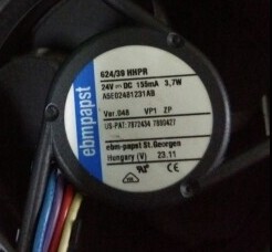正品德国进口 624/39HHPR 24V变频器3.7W 6CM 6025散热风扇四线