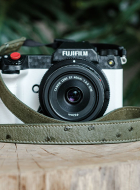 cam-in相机背带减压适用于富士佳能单反索尼微单牛皮鸵鸟皮肩带