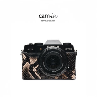 cam-in 富士蛇纹牛皮相机保护皮套xt50/x100vi/xm5/xs20/xt5/xe5