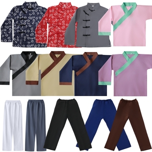 儿童农民村姑衣服老式店小二村民服装愚公悯农锄禾农夫怀旧演出服