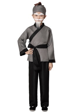 儿童成人老爷爷大爷老翁演出服装