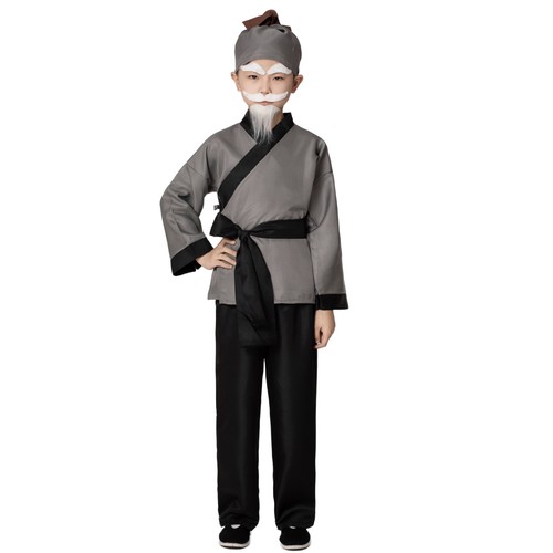 儿童成人老爷爷大爷老翁演出服装