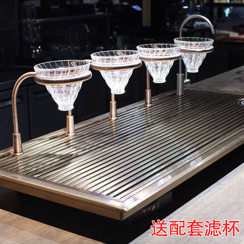 不锈钢手冲咖啡工作台嵌入式