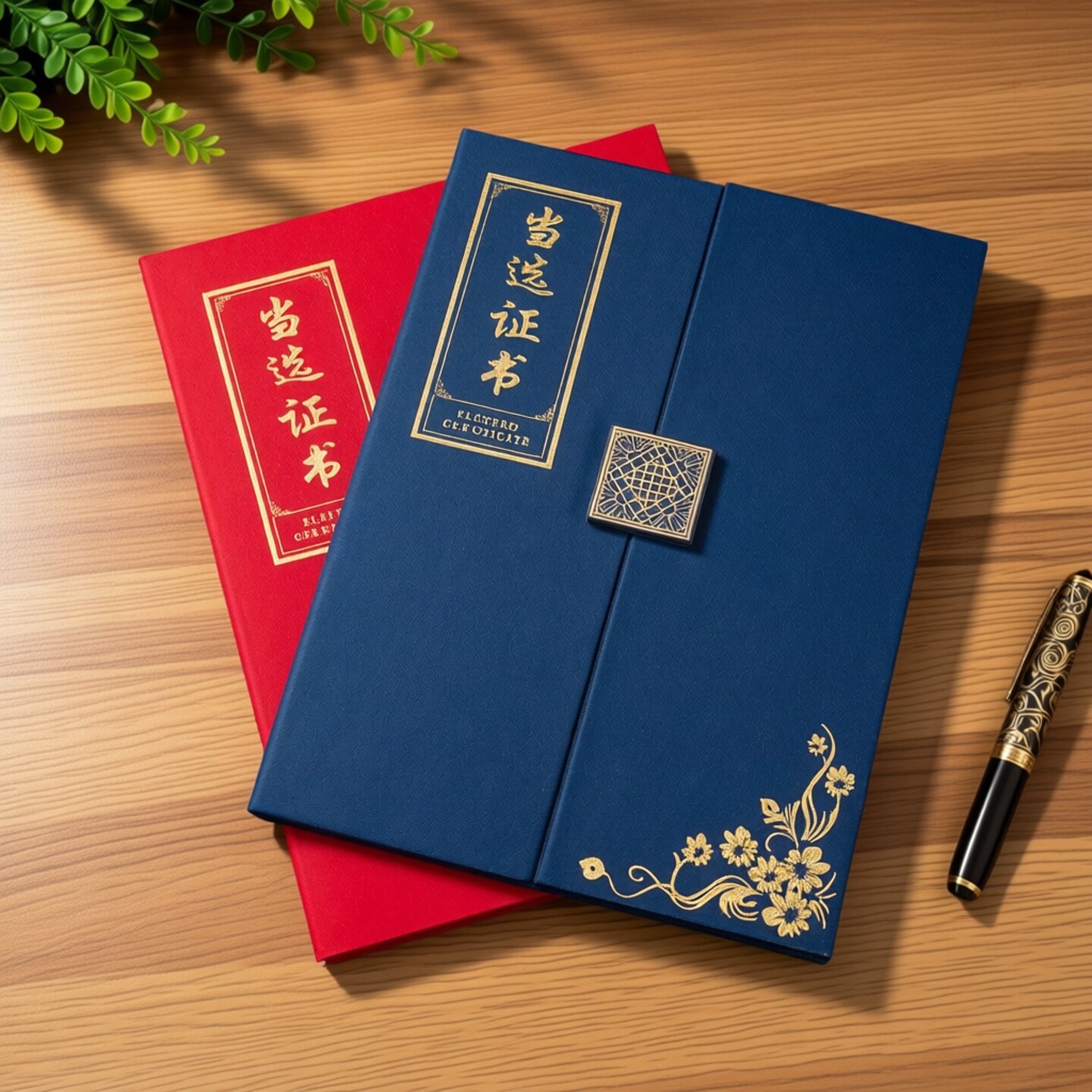 当选证书封面A4外壳理事会村民委员会商会人民代表大会换届选举任 - 实物图