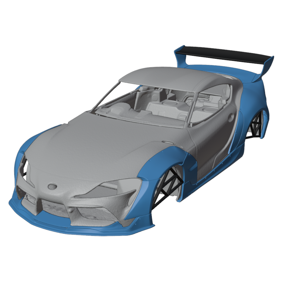 锐牌灯厂 1/24 丰田supra Pandem宽体 适配田宫