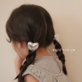 2025新款 韩国儿童发绳女童洋气爱心发饰宝宝高弹力发圈橡皮筋发饰