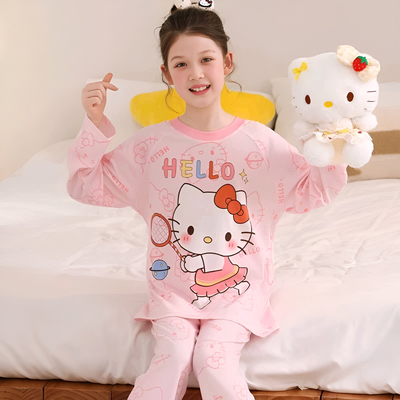 儿童睡衣春秋款2026新款女童套装