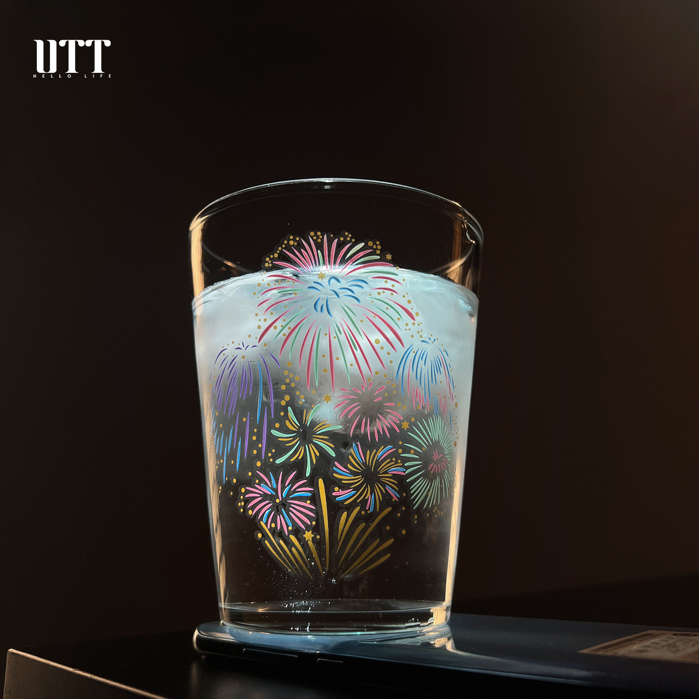 变色烟花高硼硅玻璃杯啤酒杯鸡尾酒杯威士忌杯柯林杯酒杯冰杯子