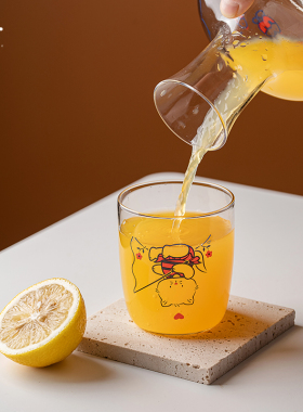 玻璃杯冷水壶家用醒酒器酒杯酒壶咖啡杯水杯啤酒杯大容量啤酒壶