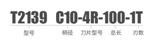 C12 150 100 T2139球型精铣刀杆C10 C16 130