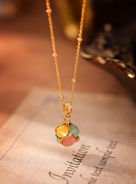 爆款魔方溢彩法式浪漫经典项链