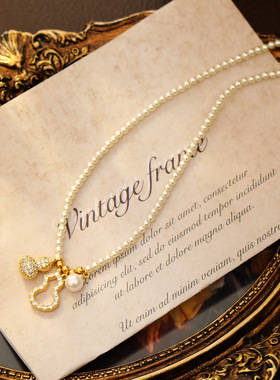 网红同款好事发生项链本命年轻奢小众转运锁骨链日日生花葫芦