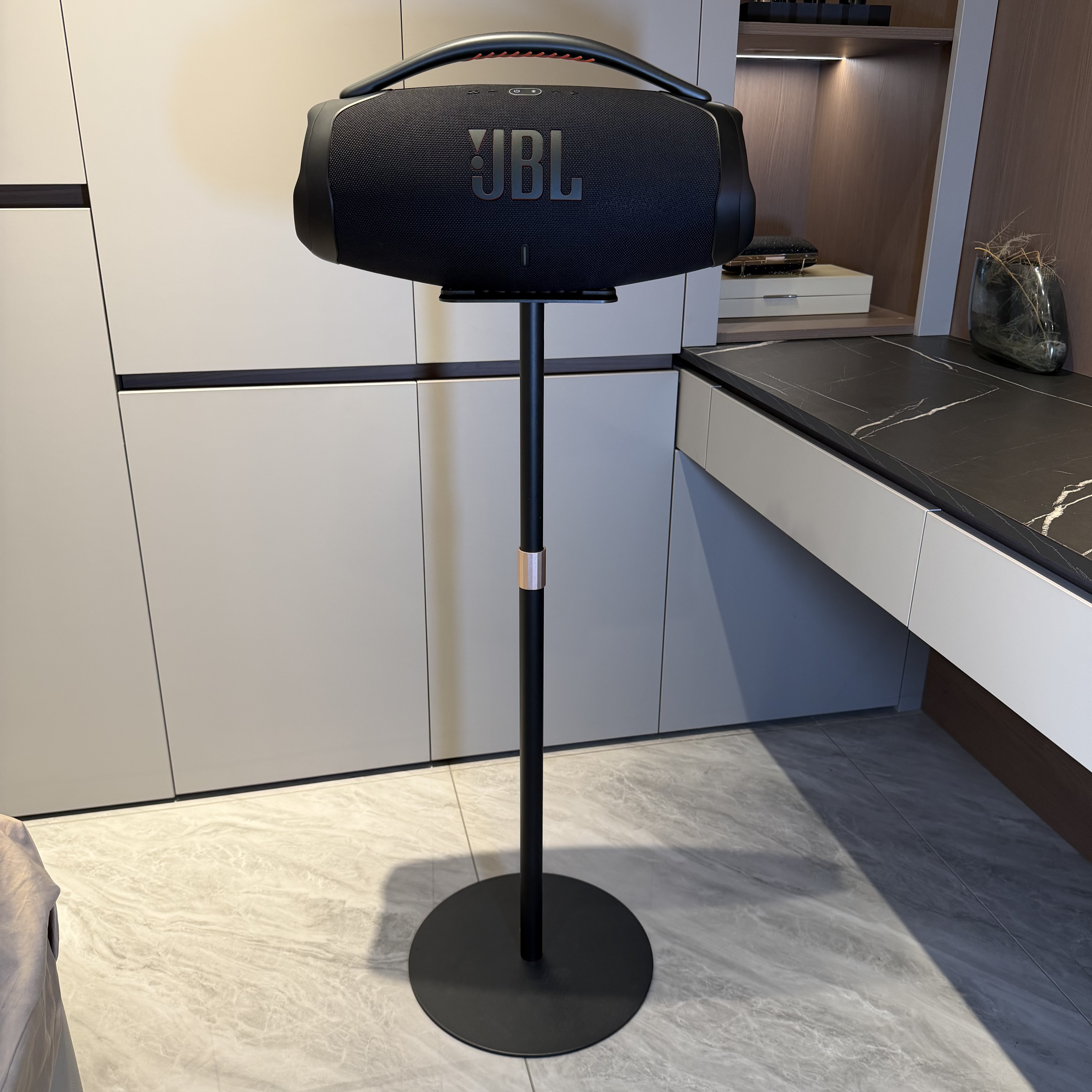 适用于JBL Boombox音乐战神2/3/4代可升降全金属款音响支架