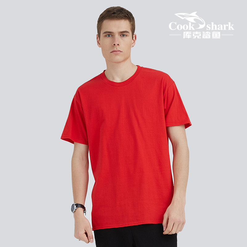 库克鲨鱼新款2021纯棉短袖男T恤夏季男士打底衫大码宽松纯色圆领|msdalam kategori Pakaian Lelaki, baju-T - dari Buy2taobao.com untuk memberikan perkhidmatan ejen Taobao profesional membeli