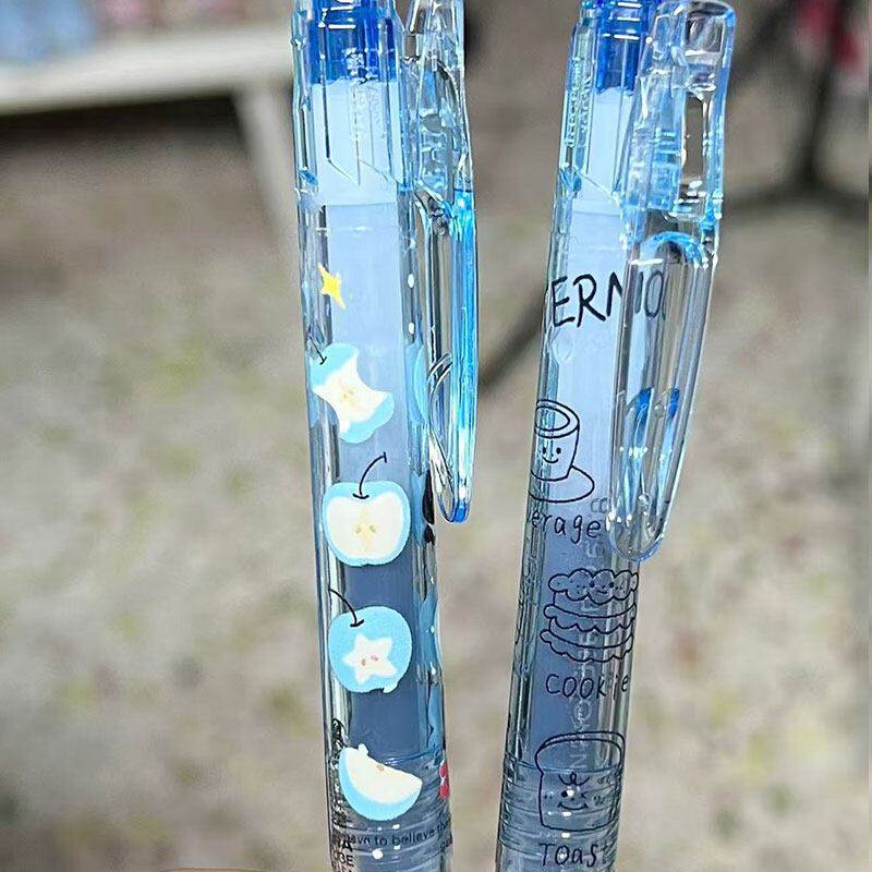 日本ZEBRA斑马笔蓝笔盐系小猫宝蔗笔JJ15蓝色笔0.5mm按动式中性笔