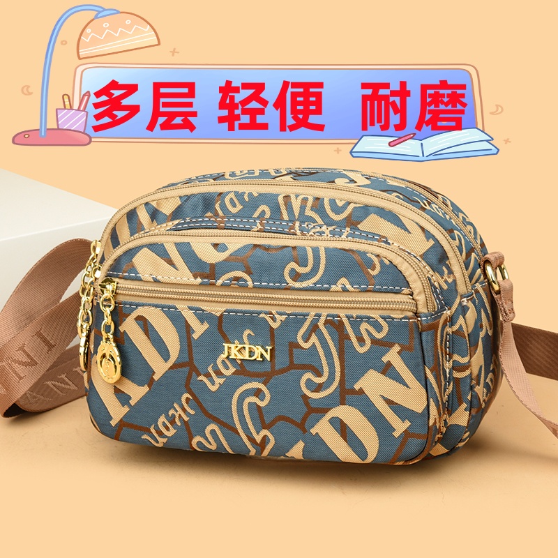中年女包妈妈包新款百搭多隔层多口袋单肩斜挎小包买菜包耐磨小包