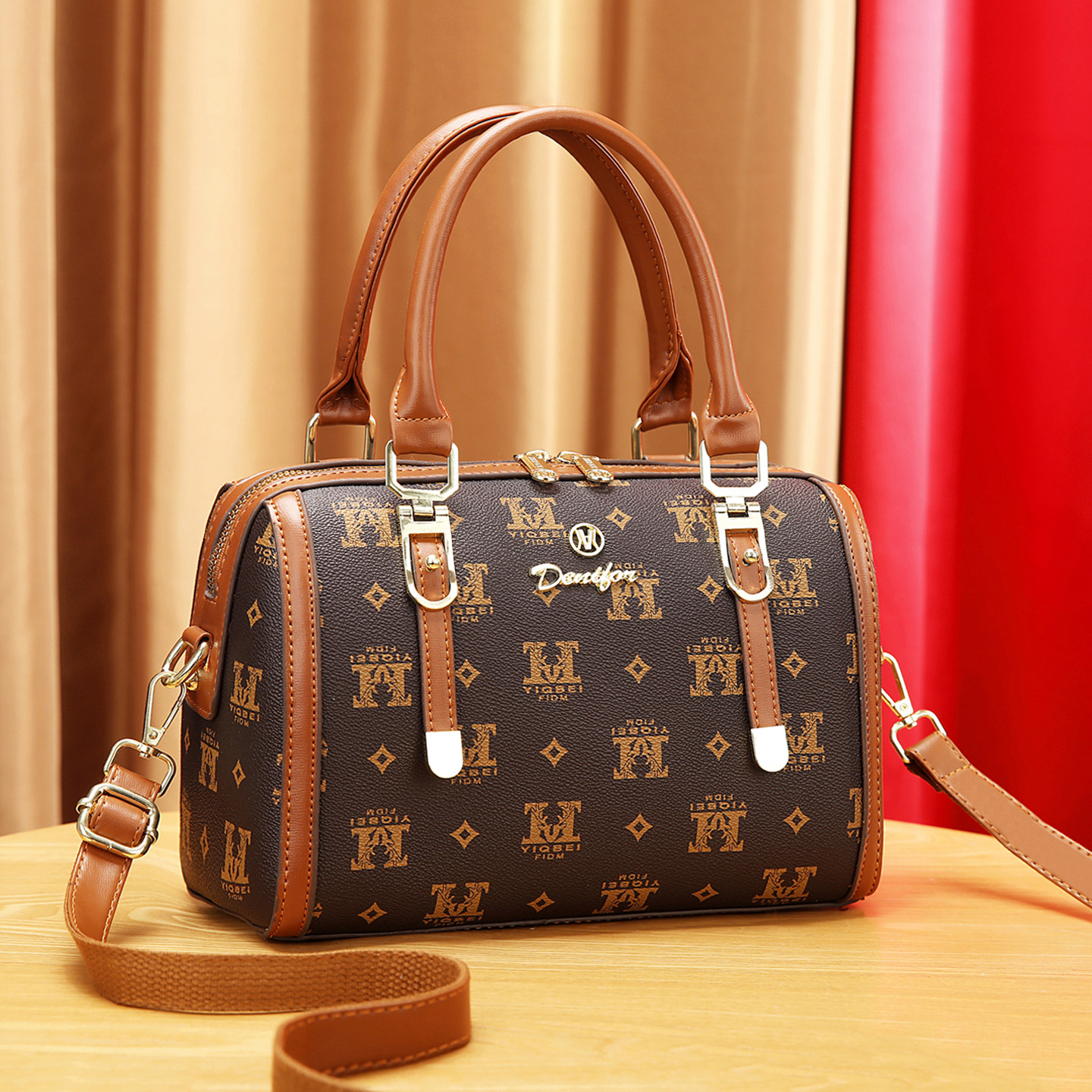 2026新款百搭时尚女包波士顿枕头包小包包单肩圆桶包斜挎手提包夏