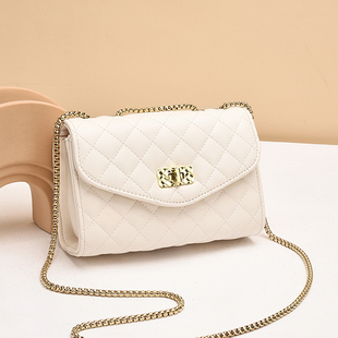 菱格链条小包包女2026新款 高级感单肩腋下包春夏上班通勤斜挎女包
