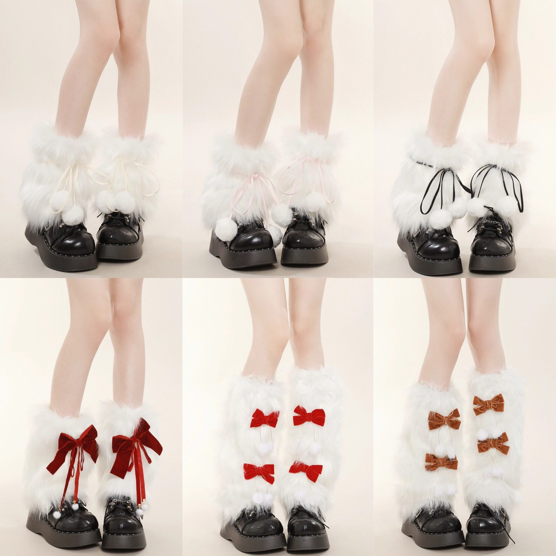 秋冬雪地靴毛毛袜套y2k千禧凤辣妹毛绒腿套亚文化蝴蝶结保暖袜套,女士内衣/男士内衣/家居服,短袜,淘宝优惠券,粉丝福利购,淘宝优惠卷