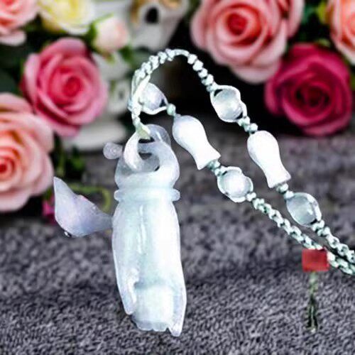 翡翠观音佛手吊坠冰种女款挂件珠宝玉石宝宝款佛手项链玉坠挂坠