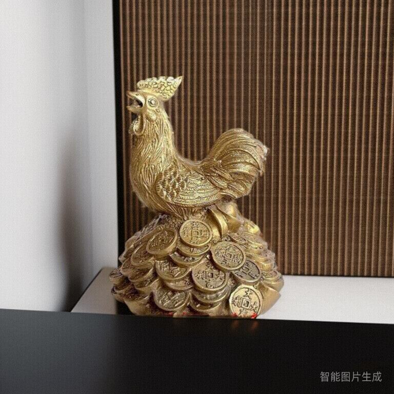 纯铜十二生肖摆件鸡化蜈蚣吉祥物家居客厅办公室装饰品开业礼品