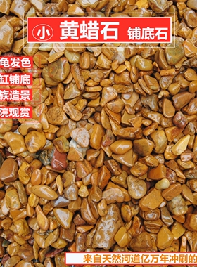 黄蜡石乌龟晒台天然腊石小碎石头鱼缸装饰造景铺底砂铺底发色晒背