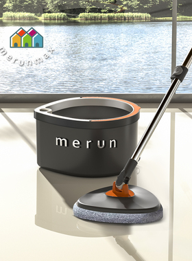 英国懒人免手洗旋转拖把家用一拖净干湿两用水桶一体甩干2025新款