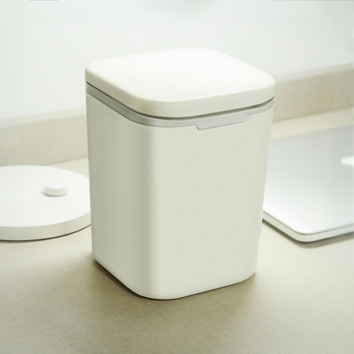 日式小号按压式桌面上办公垃圾桶