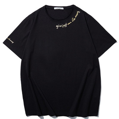 400斤178cm胸围超大码烫金T恤衫