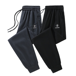 男休闲裤 300斤特大肚子男装 胖子大码 加肥加大男裤 宽松束脚运动裤