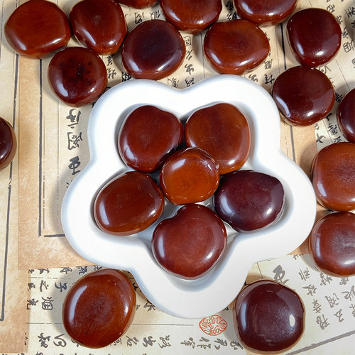 天然平安豆罗汉豆文玩手把件