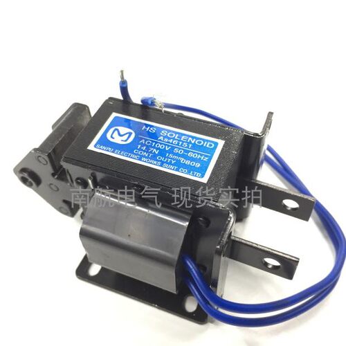 牵引电磁铁 AS46151 AC100V 14.7N 1.5Kg 行程15mm