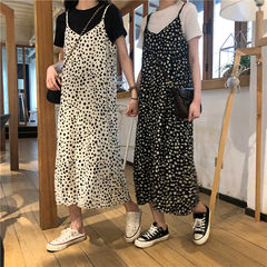 Retro French floral dress summer new foreign style lady's dress