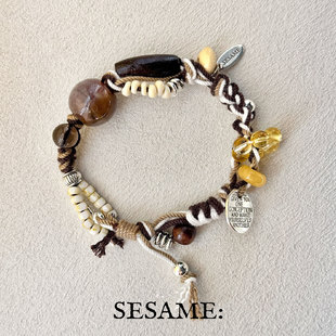 「新年礼物」春日花花藏式 编织美拉德手串手绳民族风手工手链