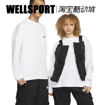 NIKE联名男女雏菊圆领白色卫衣