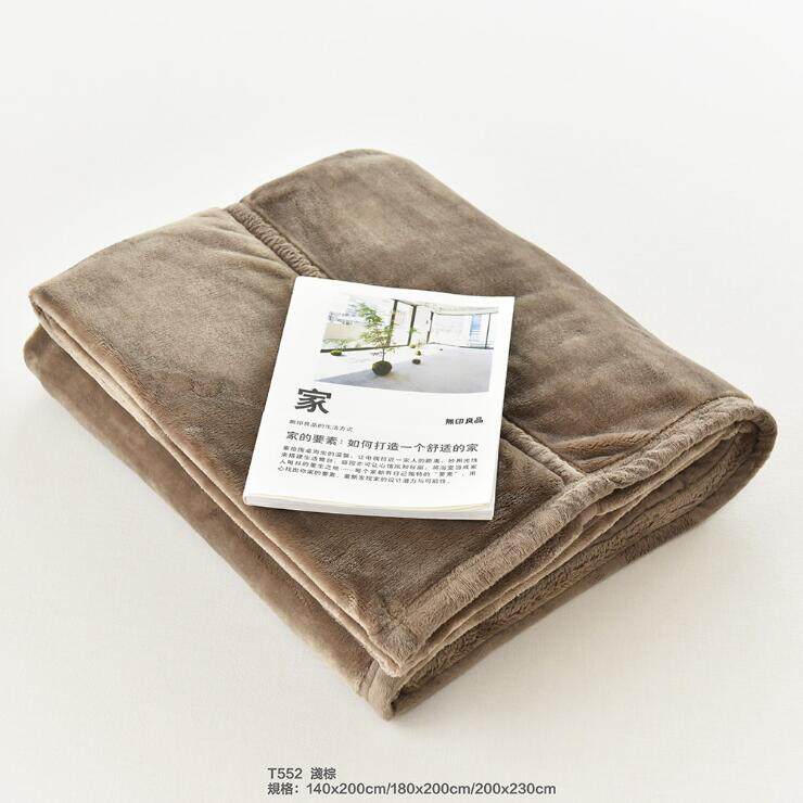 加厚法兰绒毯子珊瑚绒盖毯毛毯